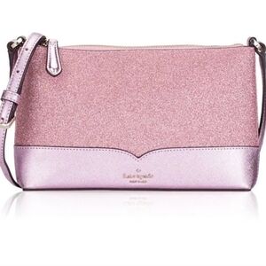 Kate Spade Lola Glitter Pink and Lavender Crossbody Bag NWOT